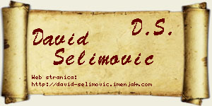 David Selimović vizit kartica